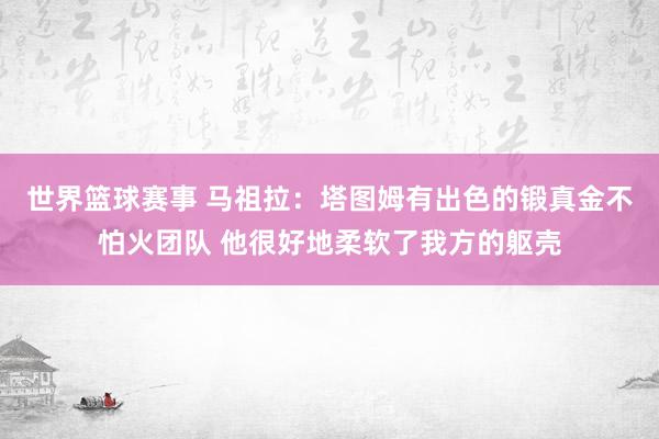 世界篮球赛事 马祖拉：塔图姆有出色的锻真金不怕火团队 他很好地柔软了我方的躯壳